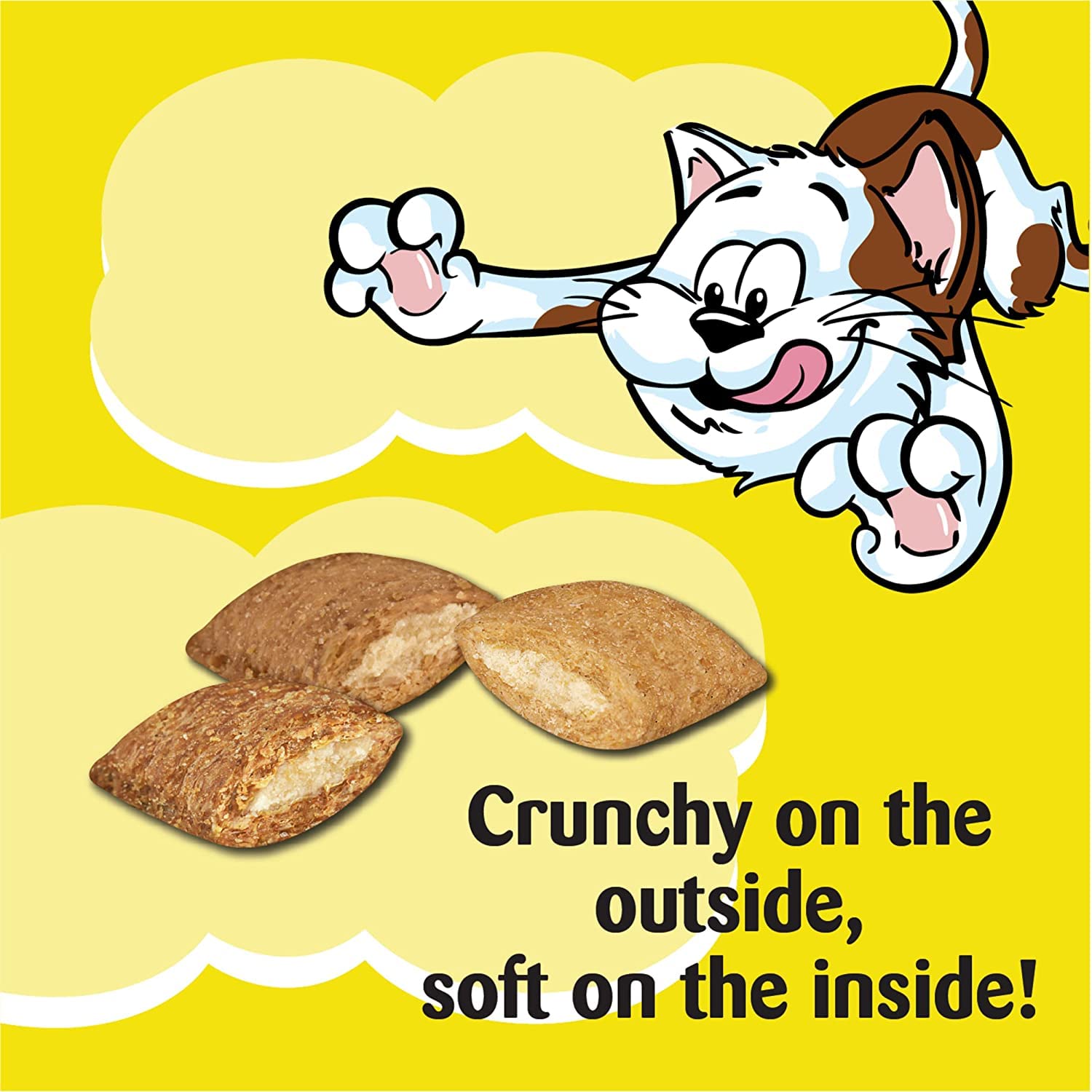 Mars Whiskas Temptations Indoor Care chicken flavor nutritional profile pouch suggests complete feeding support.