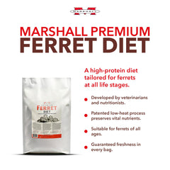 Marshall Premium Ferret Diet serving bowl ready-to-serve meal for all life stages