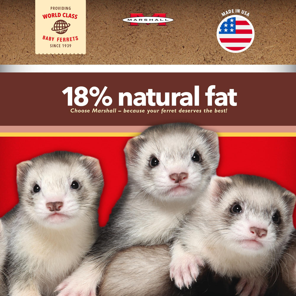 Marshall Premium Ferret Diet worldwide popularity emphasized by breeder endorsement