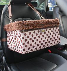 MARSLABO dog booster seat with adjustable leash enhances travel safety and control