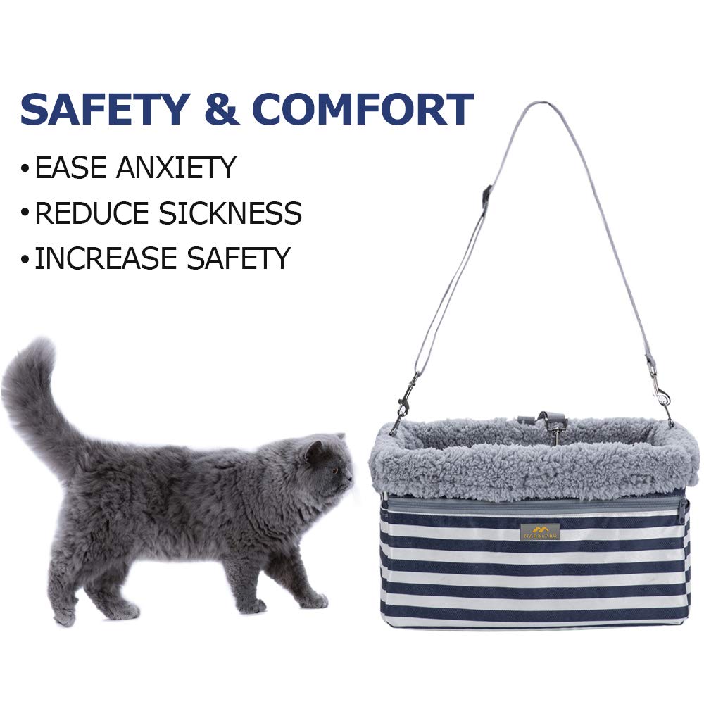 MARSLABO booster seat dimensions 13D x 16W x 9H inches for small dogs