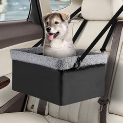 MARSLABO dog car seat offers elevated window view for small dogs during rides.