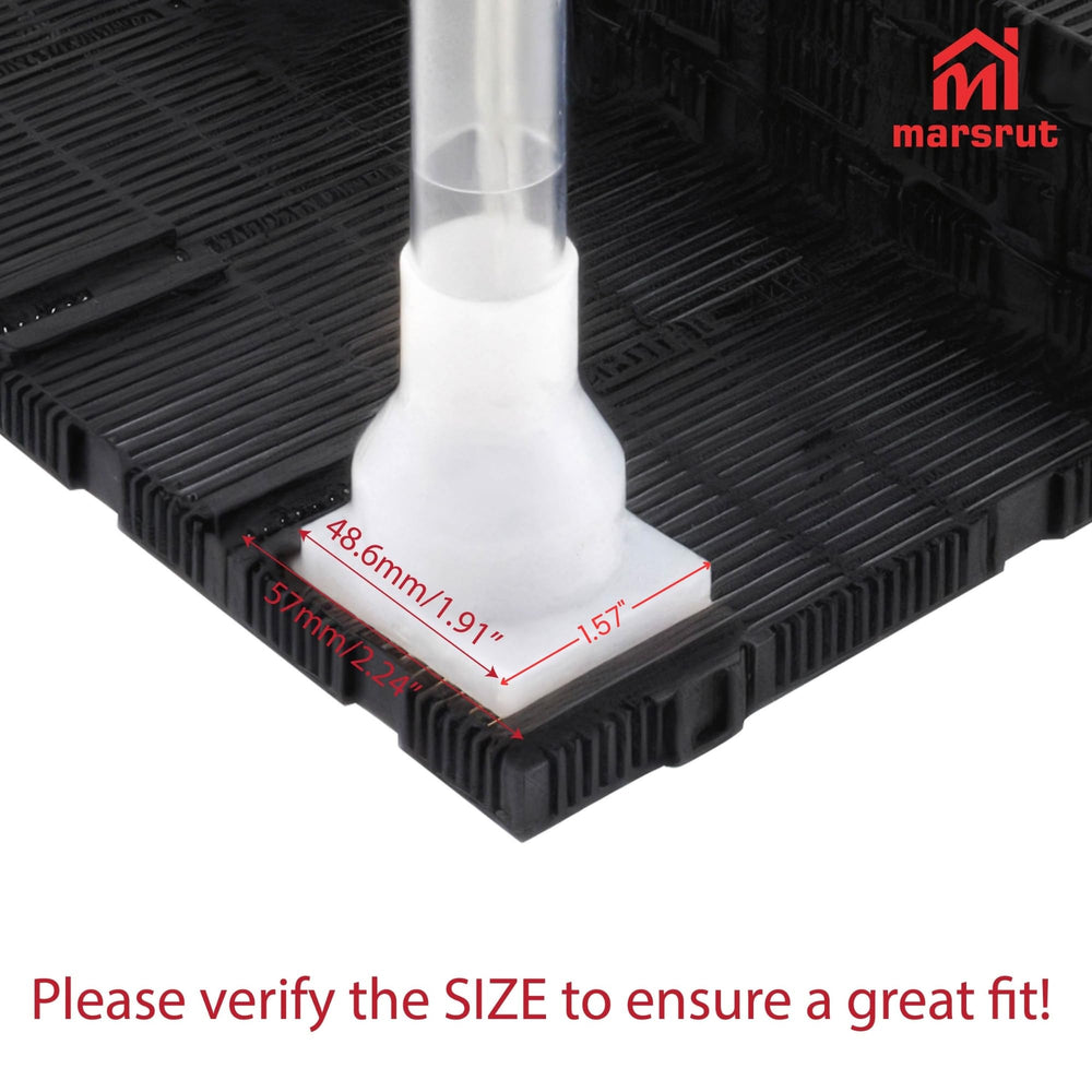 Marsrut bottom-plate compatibility image shows plate dimensions for fit.