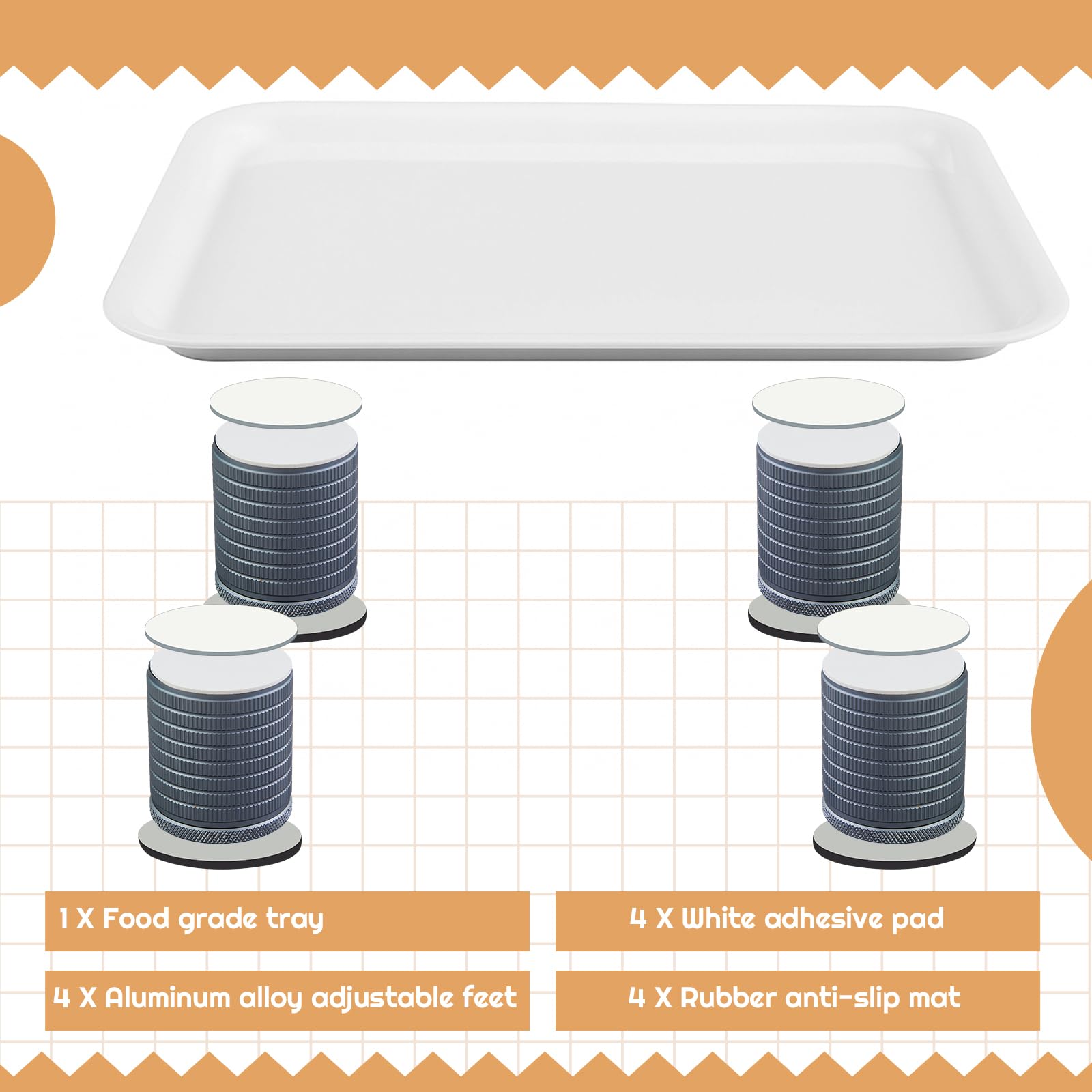 Marsui anti-ant tray easy to wipe and quick-dry after use