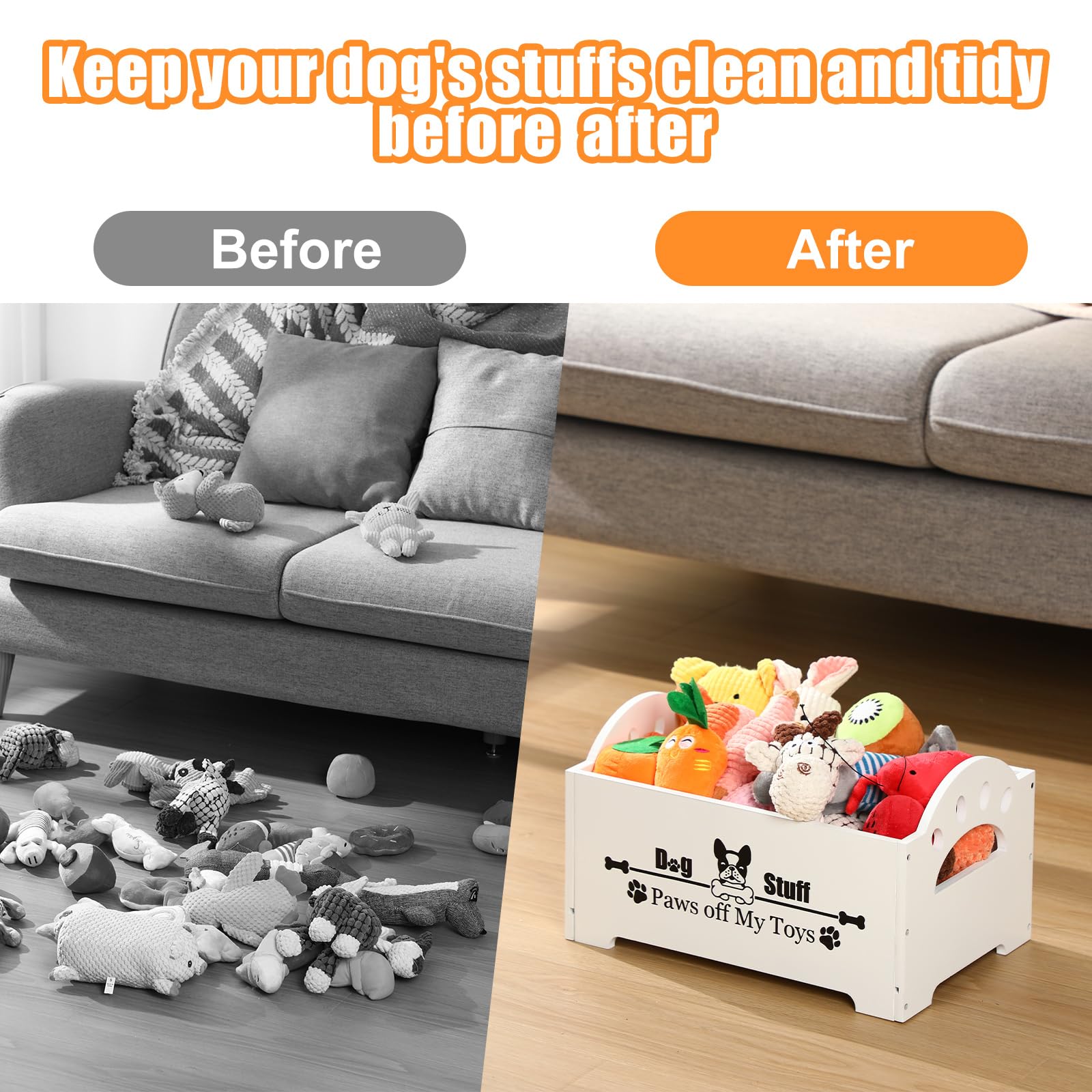 Marsui dog supply box handle close-up highlighting easy transport.