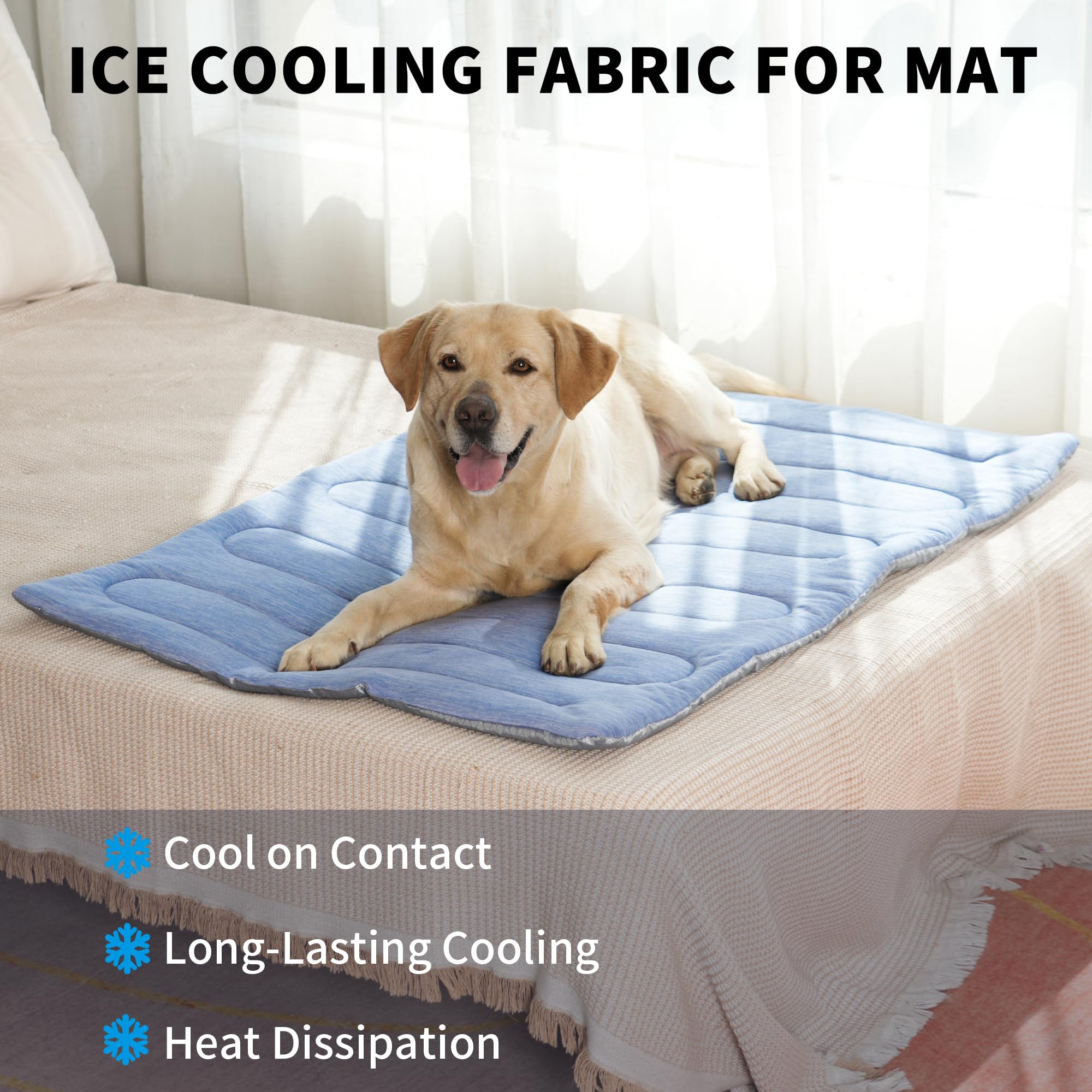 MARUNDA dog cooling mat machine-washable for easy care.