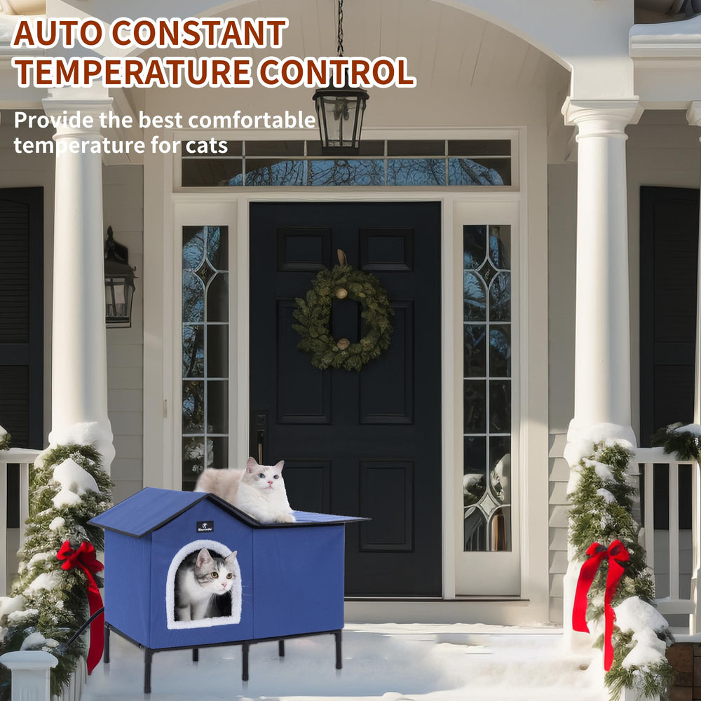 MARUNDA thermostat-controlled heater detail highlights consistent warmth for feline comfort