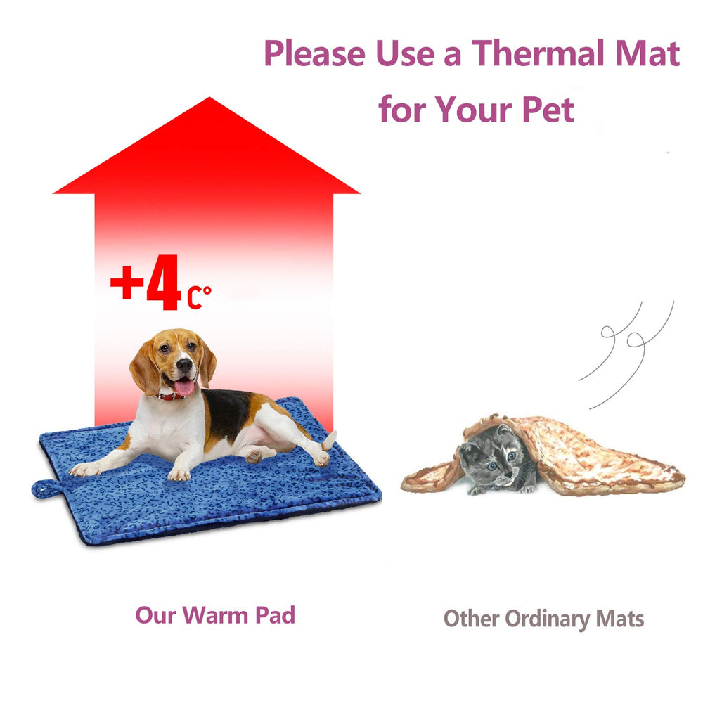 MARUNDA Pet Bed Mat blue color complements home décor and space