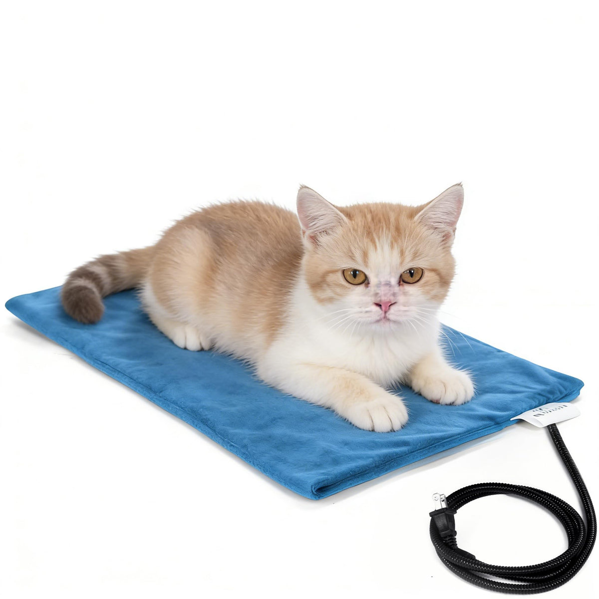 MARUNDA Pet Heating Pad setup image showing easy placement for pet comfort