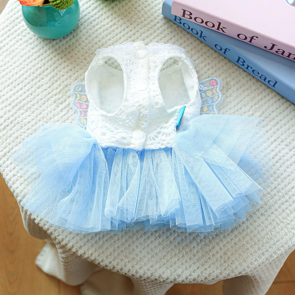 MaruPet Blingbling Princess Dress close-up lace trim adds charming detail.