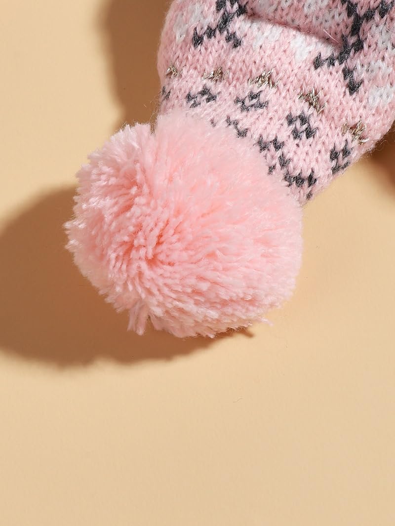 MaruPet dog scarf pink wave wrap for neck warmth during chilly days.