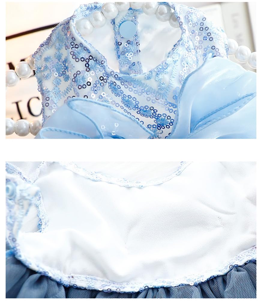 MaruPet navy dress close-up highlights color and fabric
