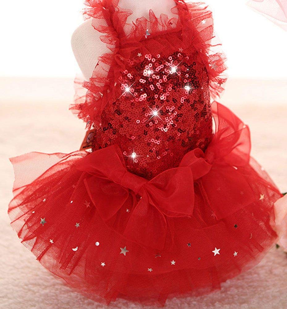 MaruPet fashion sweet puppy dress lace detail highlights delicate embellishments and premium craftsmanship.