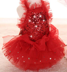 MaruPet fashion sweet puppy dress lace detail highlights delicate embellishments and premium craftsmanship.