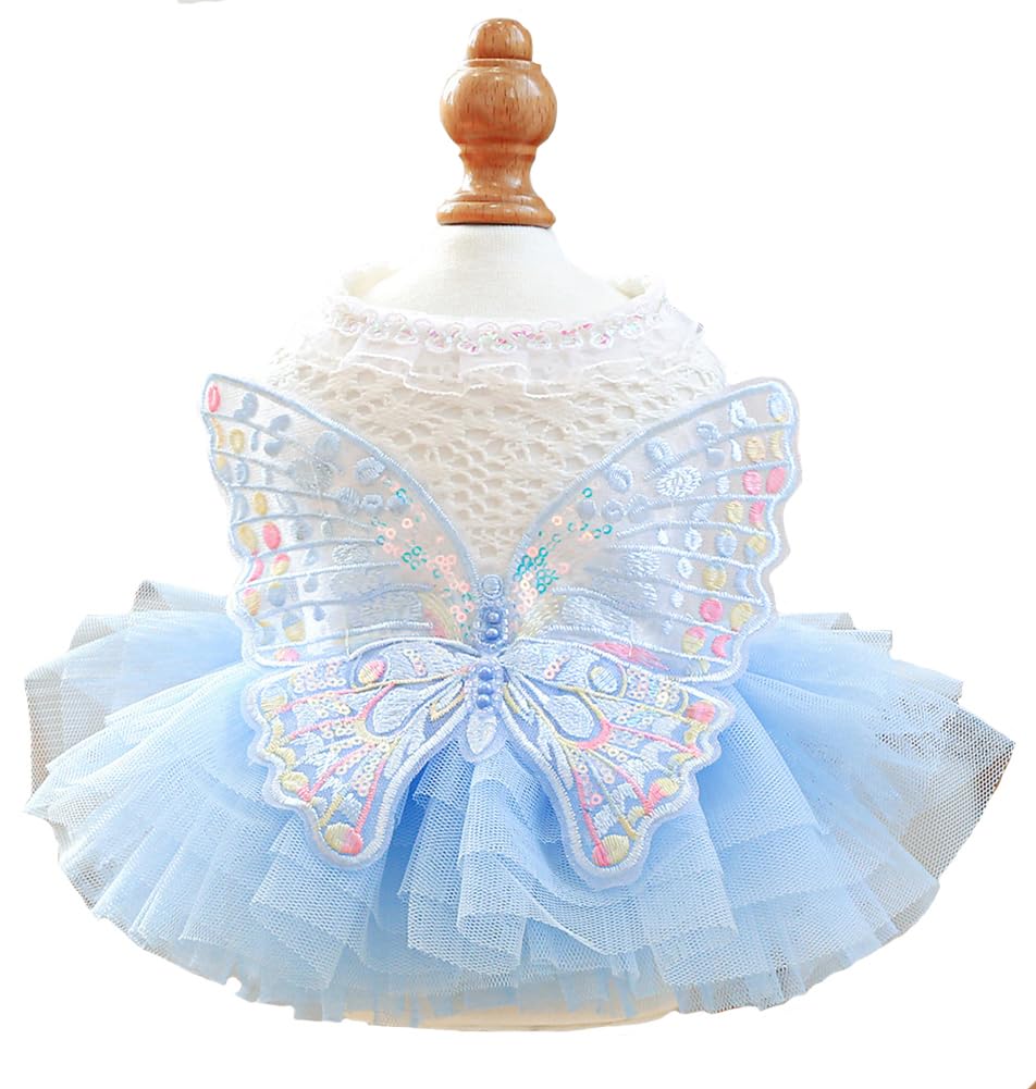 MaruPet fashion Sweet Puppy Dress front view for party-ready photos.