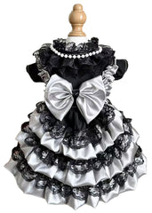 MaruPet fashion sweet puppy dress front view, ideal for special occasions.