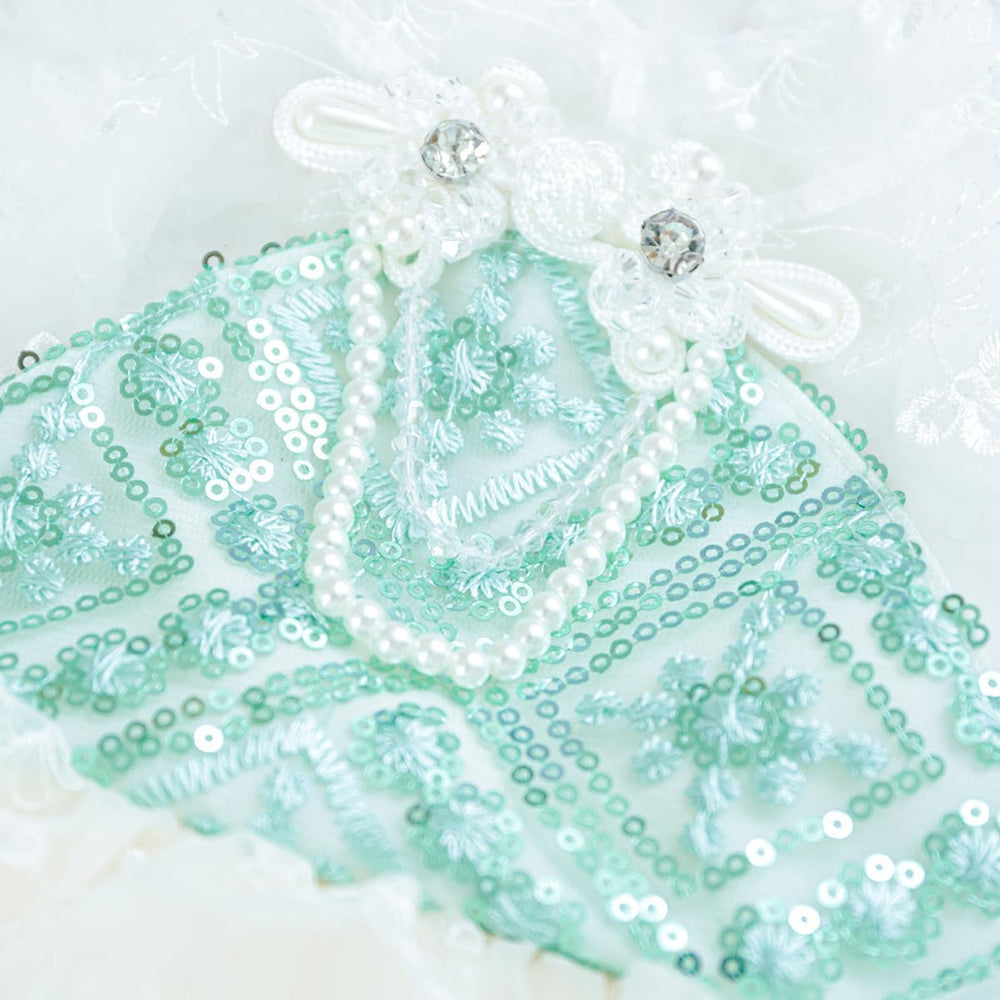 MaruPet sweet puppy dress lace-detail close-up emphasizing craftsmanship and charm