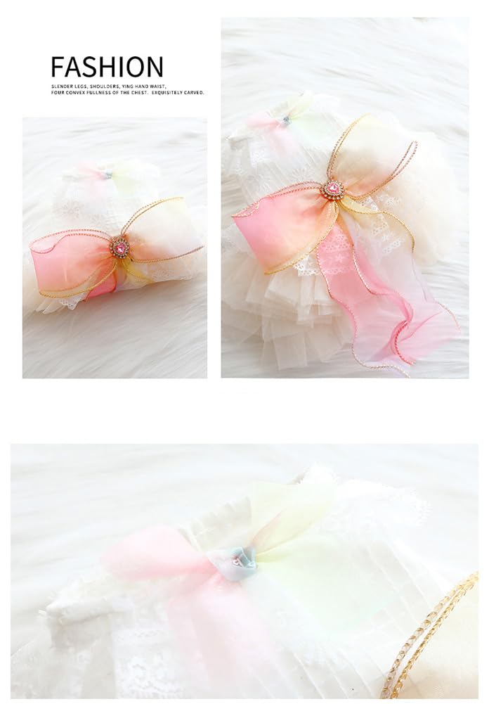 MaruPet Fashion Sweet Puppy Dress tutu-skirt full view, dramatic party-ready silhouette.