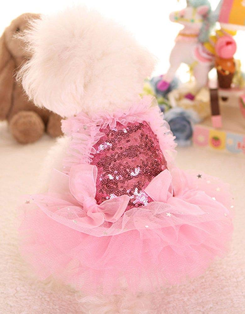 MaruPet puppy skirt with bling detail, perfect for festive celebrations.