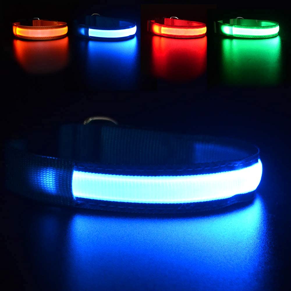 MASBRILL LED dog collar bright visibility for nighttime safety