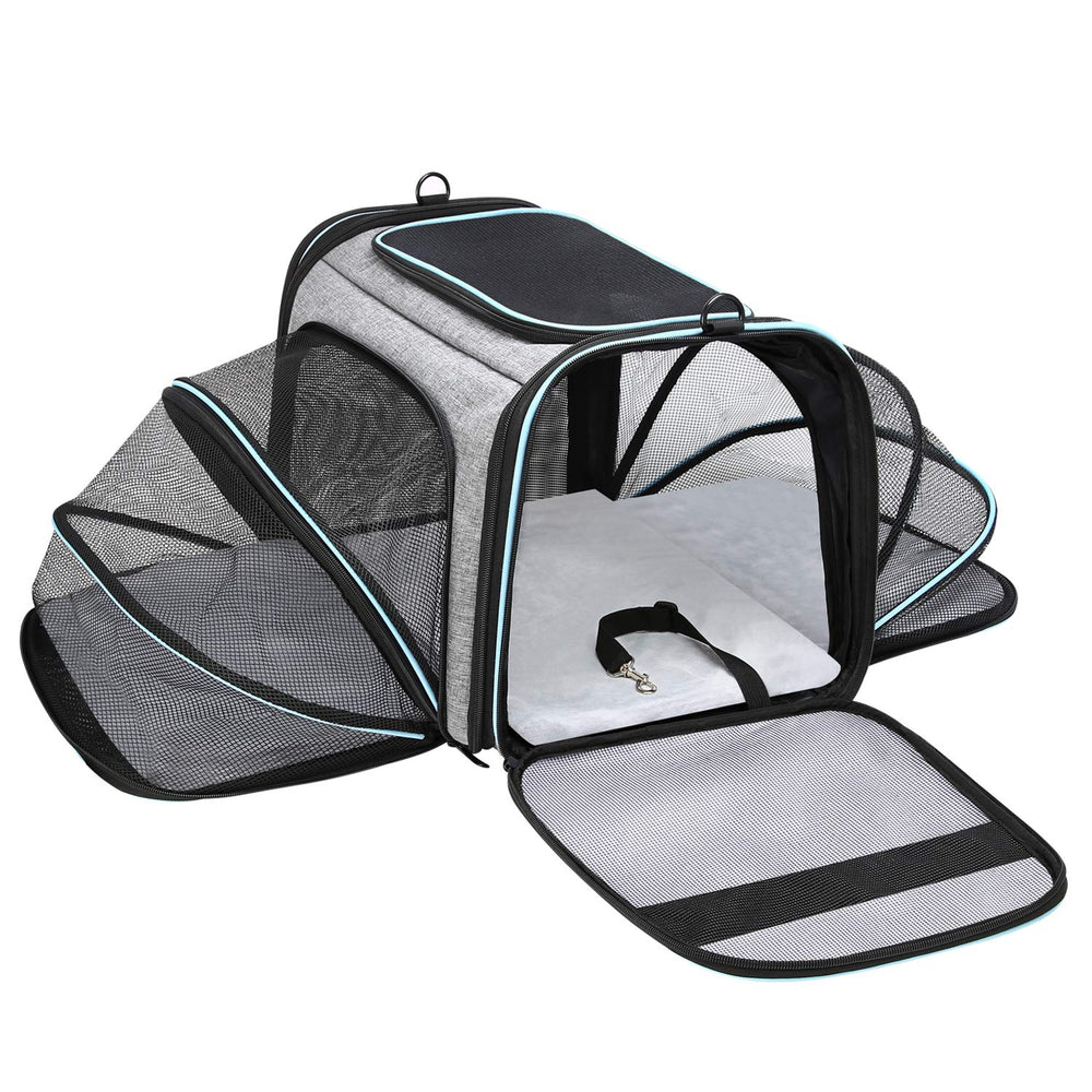MASKEYON airline-approved pet carrier front entrance for easy travel access