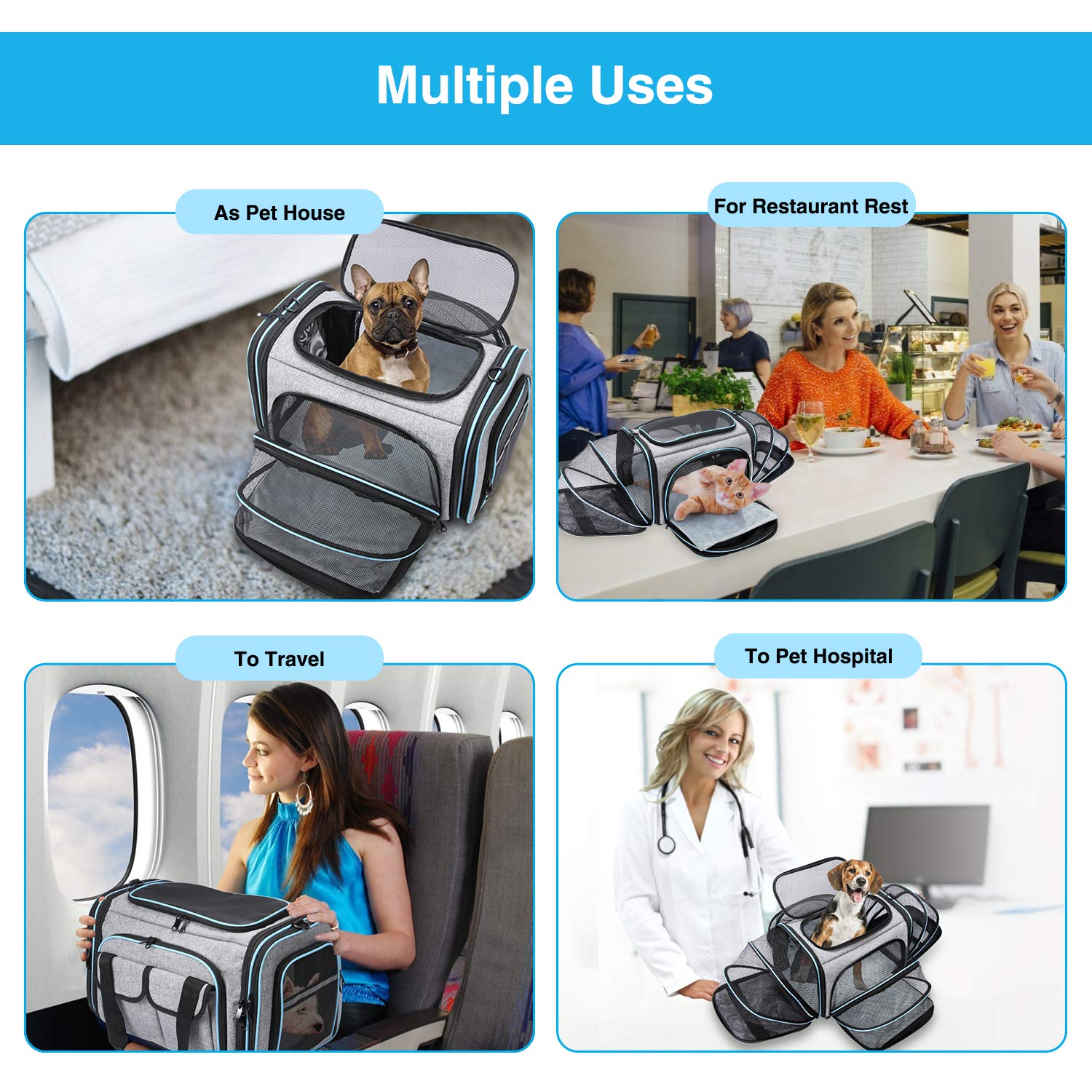 MASKEYON carrier features removable fleece pad for easier cleaning and comfort.