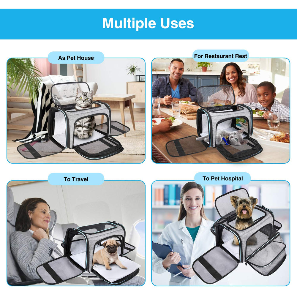 MASKEYON airline-approved pet carrier top-loading entry for quick loading