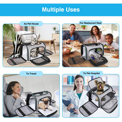 MASKEYON airline-approved pet carrier top-loading entry for quick loading