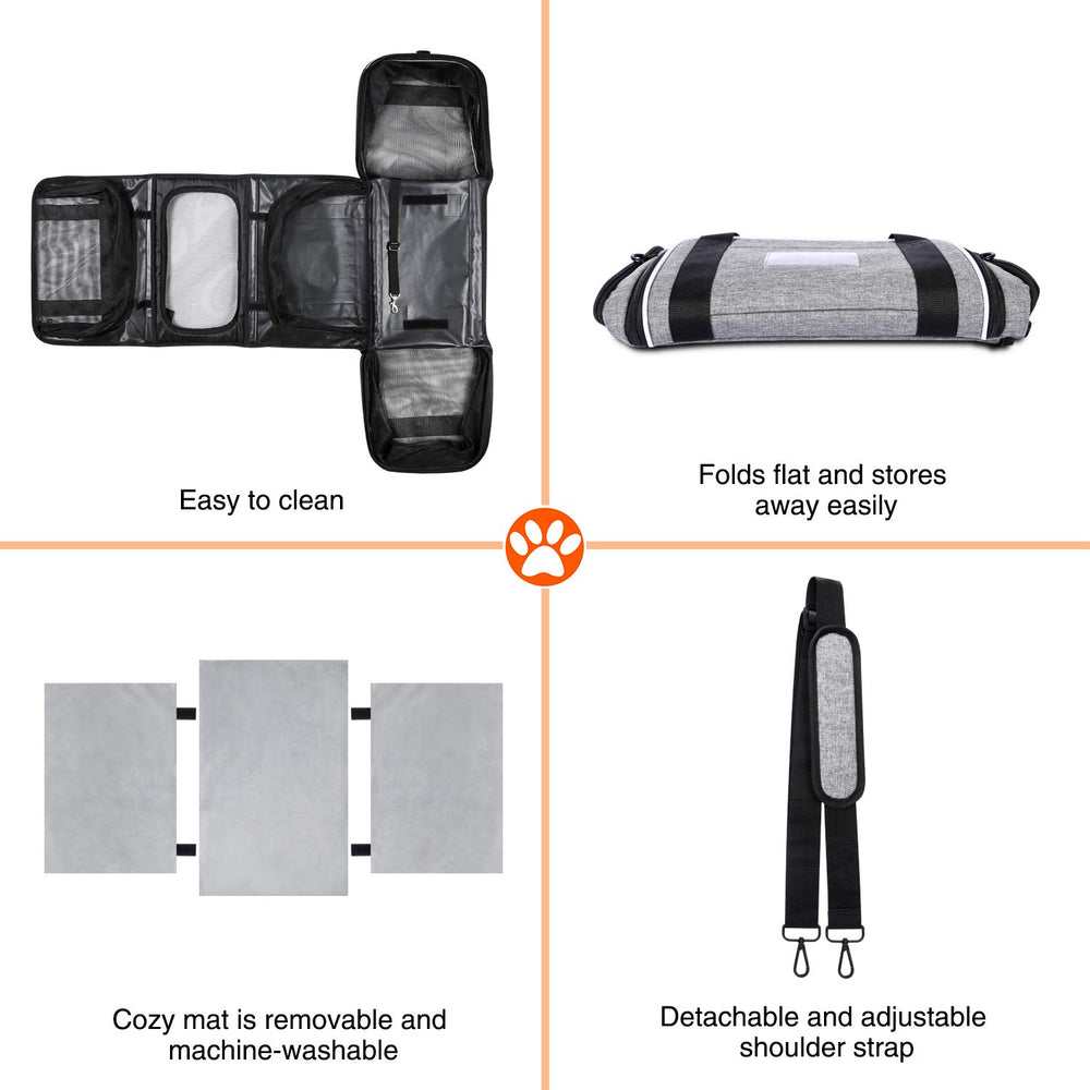 MASKEYON non-slip bottom keeps the carrier stable on various surfaces.
