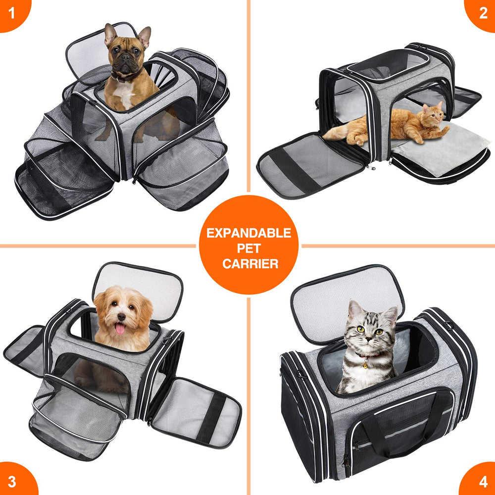 MASKEYON TSA-approved under-seat carrier fits most airline seats for travel.