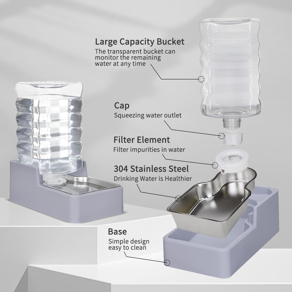 MASOCAT water dispenser gravity-feed-system enables automatic refills as water level drops