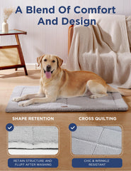 MASSFU dog bed plush side close-up highlighting soft texture