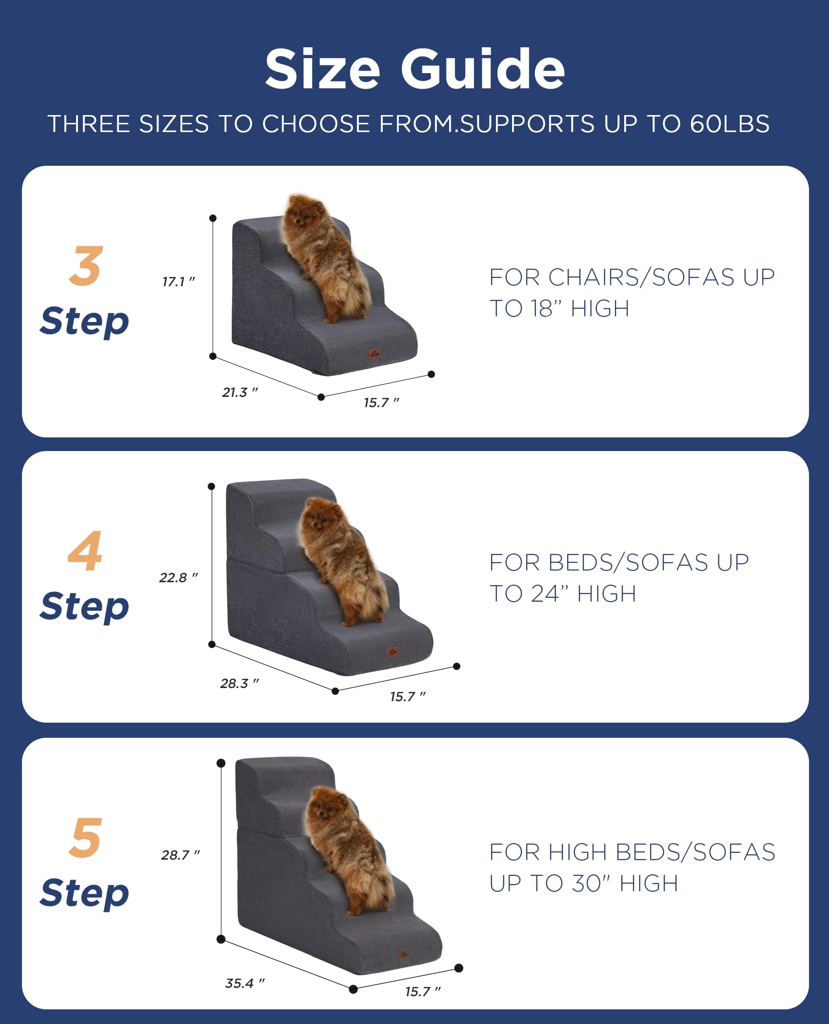 MASSFU removable washable fleece cover on stairs