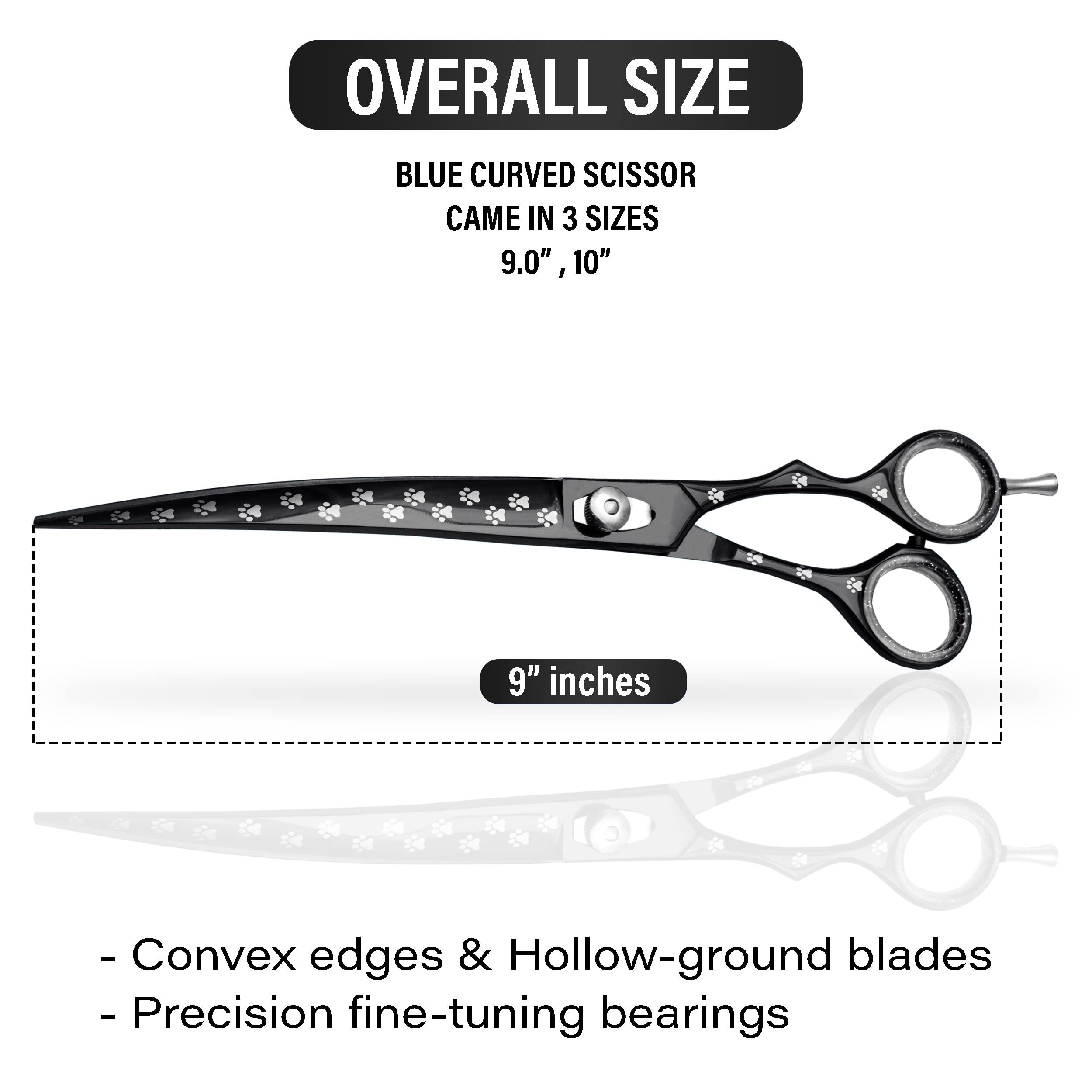 Massive Bee Store grooming scissor bag included for portable storage.
