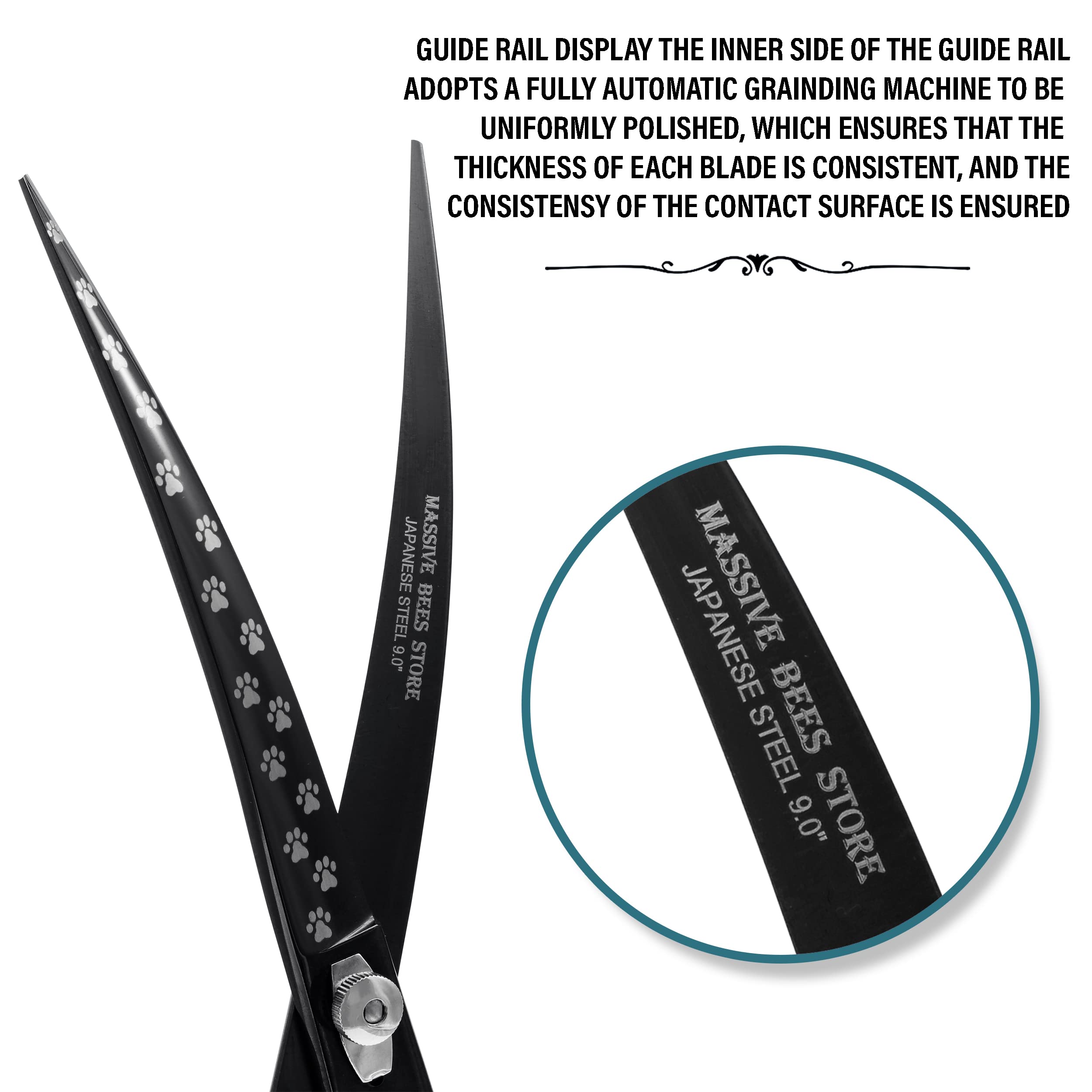Massive Bee Store stainless steel AISI 420 J2 blade with durable edge.