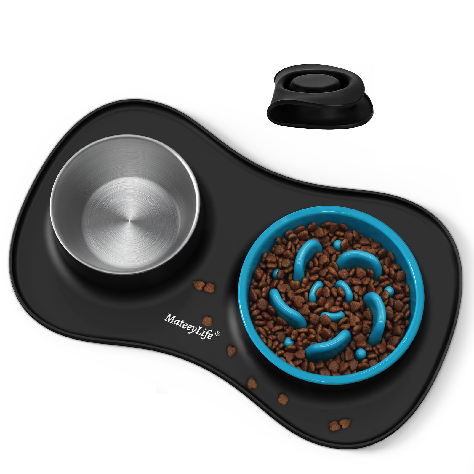 MateeyLife 3-in-1 bowl set closeup showing organized mealtimes.