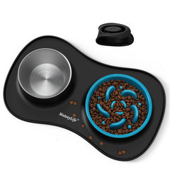MateeyLife 3-in-1 bowl set closeup showing organized mealtimes.