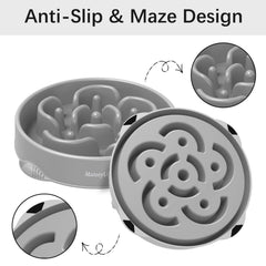 MateeyLife 4-cup capacity bowl supports dry, wet, or raw meals safely