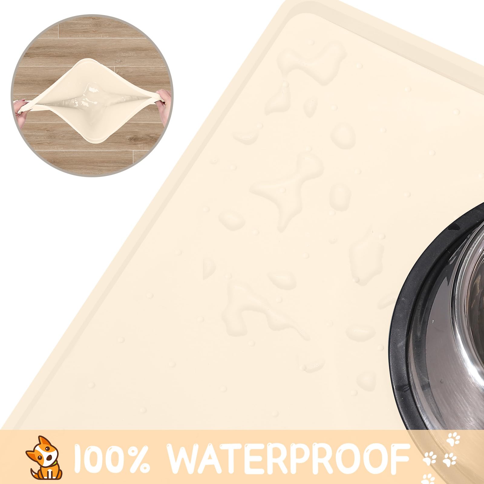 MateeyLife dishwasher-safe mat for quick cleanup