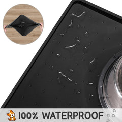 MateeyLife dishwasher-safe pet mat close-up emphasizes simple cleaning and quick drying.