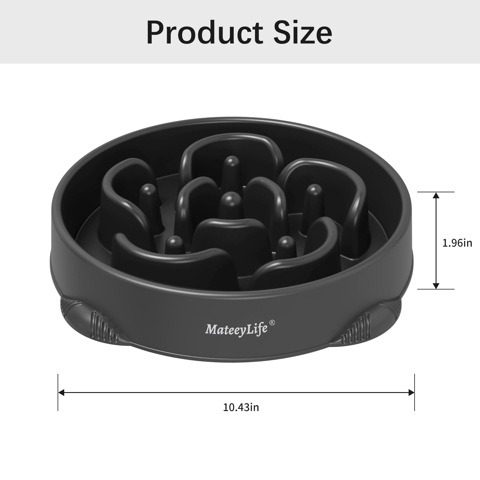 MateeyLife maze-patterned puzzle bowl challenges dogs and extends meals.