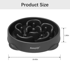 MateeyLife maze-patterned puzzle bowl challenges dogs and extends meals.