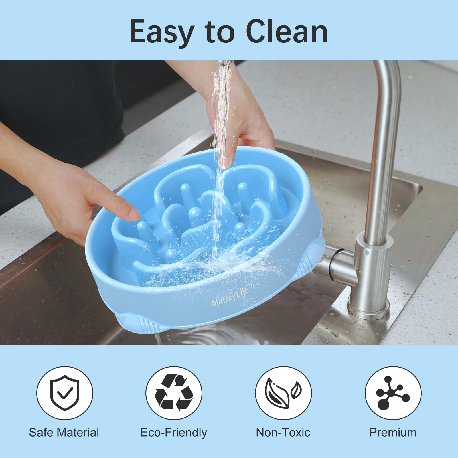 MateeyLife easy-clean design simplifies washing and maintenance.
