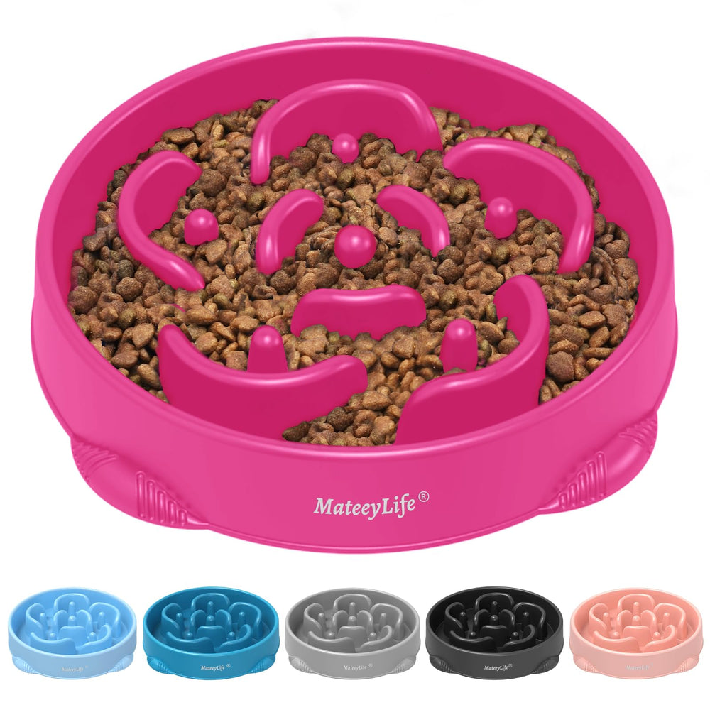 MateeyLife large slow feeder dog bowls purple promote slower eating and mindful feeding
