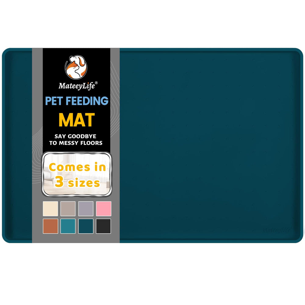 MateeyLife alfombrilla de silicona para alimentación de mascotas, evita derrames durante las comidas.