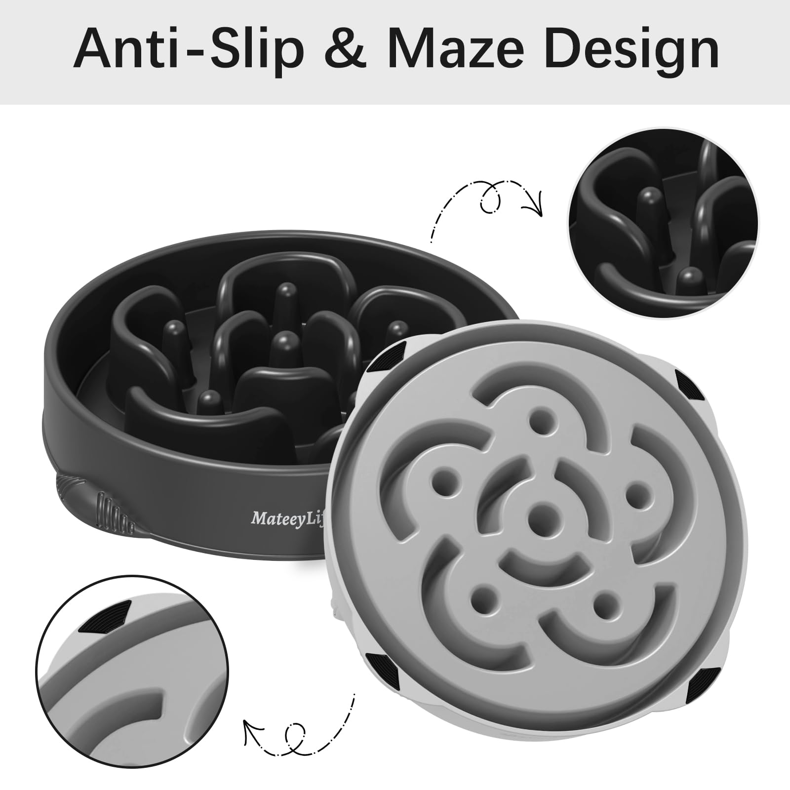 MateeyLife maze design provides interactive feeding to challenge dogs