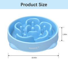 MateeyLife maze pattern slows feeding, encouraging mindful chewing.