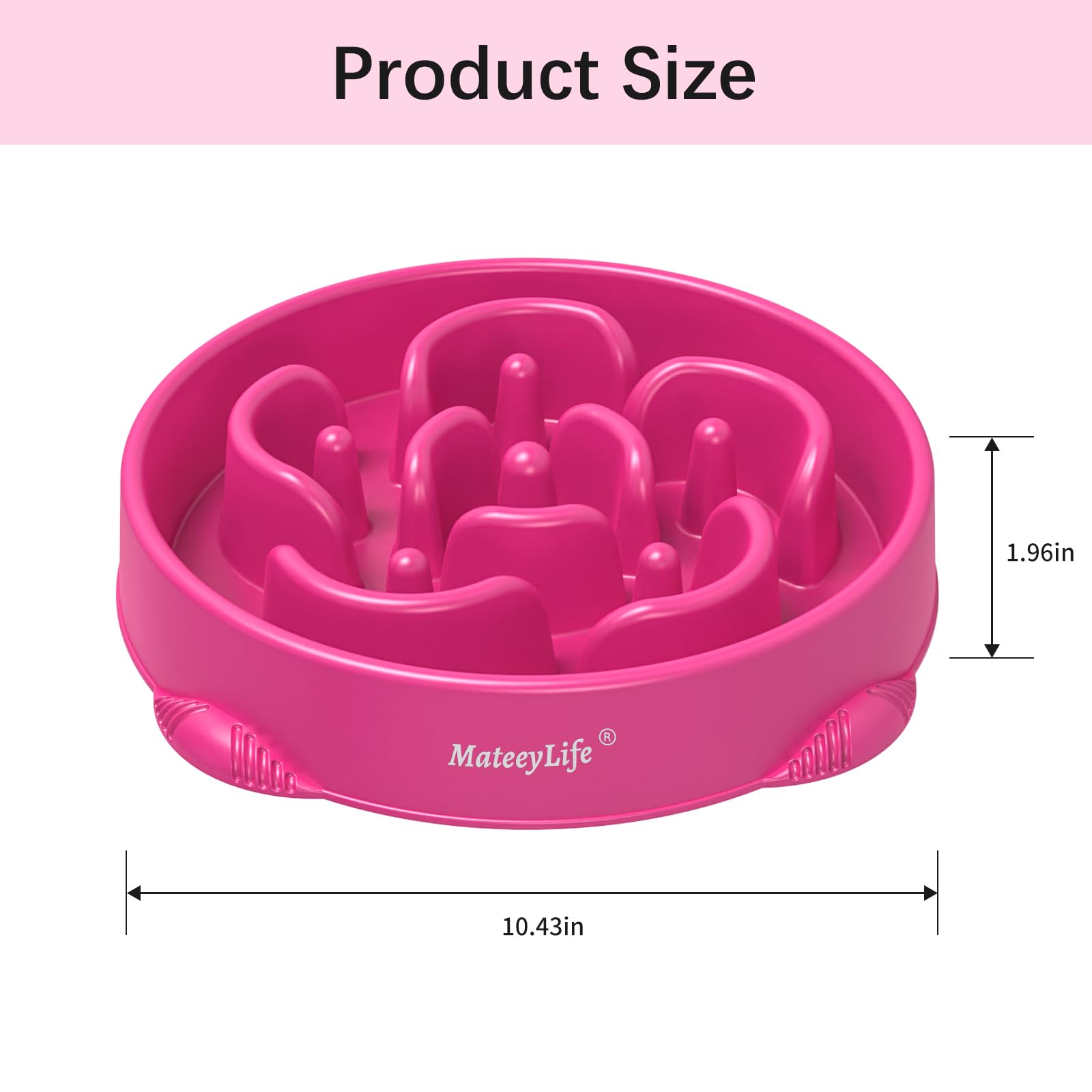 MateeyLife non-slip base keeps the bowl steady during meals