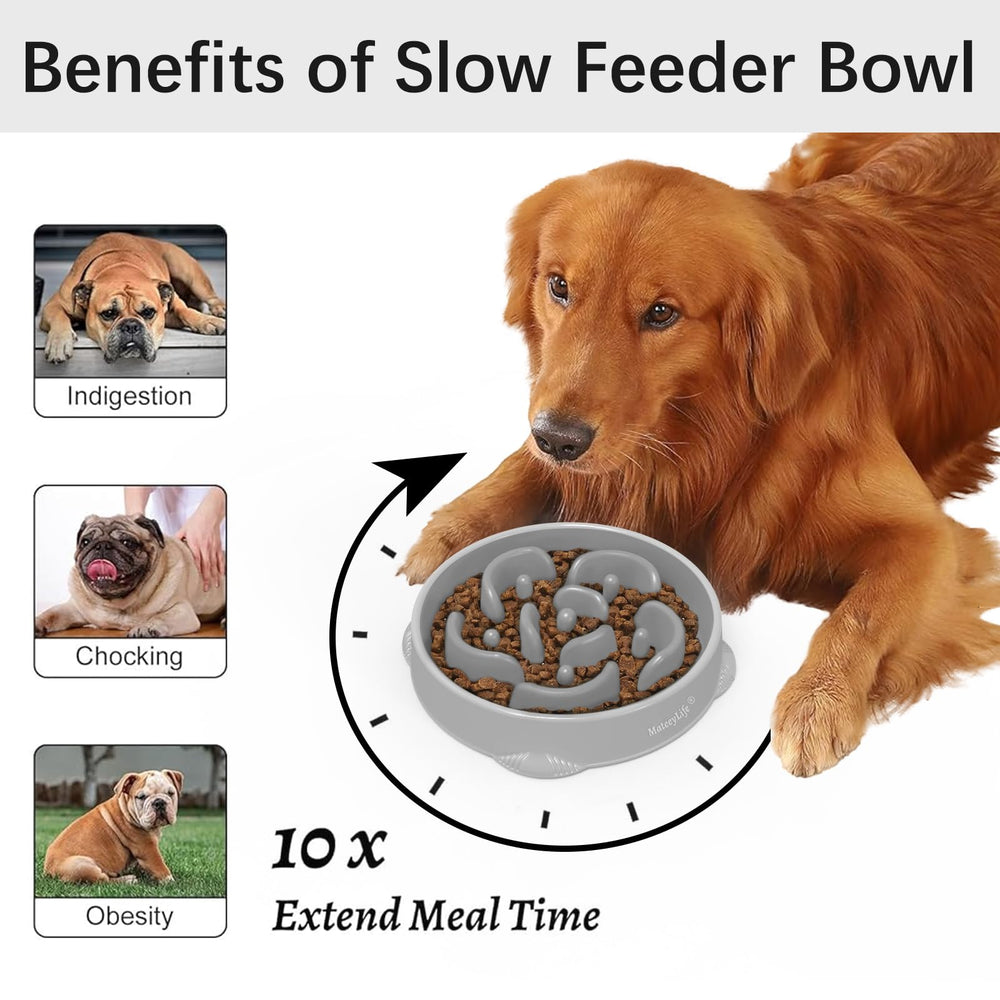 MateeyLife puzzle feeder dish for large dogs encourages mindful eating