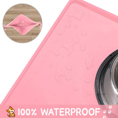 MateeyLife waterproof pet mat is dishwasher-safe for easy cleaning.